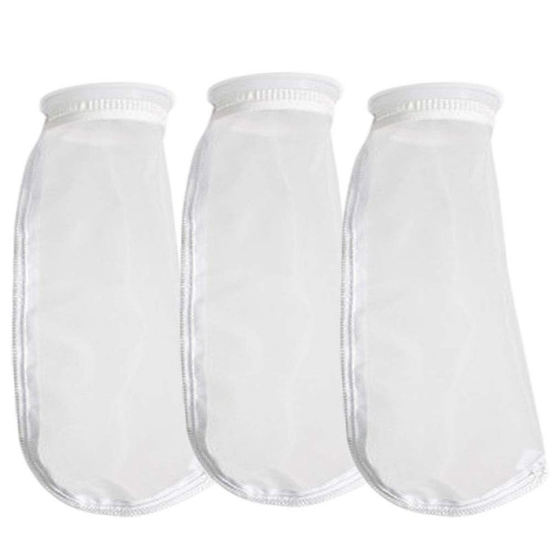 Honritone 4 Inch Nylon Mesh Filter Socks Bag 50 Micron by 14 Inch Long Aquarium Sump Water Filter Bags 3 Pack (50 Micron/um) - Image 1